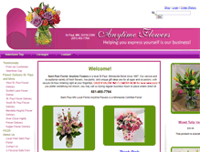 Tablet Screenshot of any-timeflowers.com